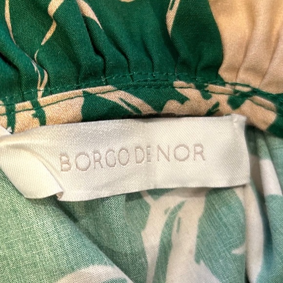 Borgo de Nor Women’s Floral Maxi Ruffle Crossback Dress. Green size 6. - Picture 13 of 13